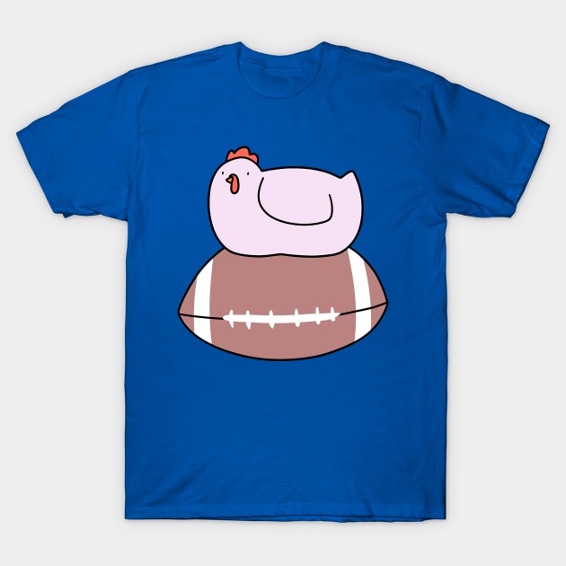 Chicken and Football T-Shirt by saradaboru